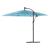 Umbrelă soare de grădină stâlp din oțel, albastru 246x246x230cm GartenMobel Dekor