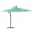 Umbrelă soare de grădină cu stâlp din oțel verde 246x246x230 cm GartenMobel Dekor