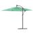 Umbrelă soare de grădină cu stâlp din oțel verde 246x246x230 cm GartenMobel Dekor