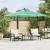 Umbrelă soare de grădină cu stâlp din oțel verde 246x246x230 cm GartenMobel Dekor