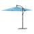 Umbrelă soare de grădină stâlp din oțel, albastru 269x269x235cm GartenMobel Dekor