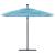 Umbrelă soare de grădină stâlp din oțel, albastru 269x269x235cm GartenMobel Dekor