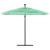 Umbrelă soare de grădină cu stâlp din oțel, verde 269x269x235cm GartenMobel Dekor