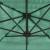 Umbrelă soare de grădină cu stâlp din oțel, verde 269x269x235cm GartenMobel Dekor