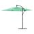 Umbrelă soare de grădină cu stâlp din oțel, verde 269x269x235cm GartenMobel Dekor