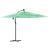 Umbrelă soare de grădină cu stâlp din oțel, verde 269x269x235cm GartenMobel Dekor