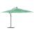 Umbrelă soare de grădină cu stâlp din oțel verde 290x290x238 cm GartenMobel Dekor