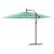 Umbrelă soare de grădină cu stâlp din oțel verde 290x290x238 cm GartenMobel Dekor