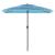 Umbrelă soare de grădină stâlp din oțel, albastru 248x248x248cm GartenMobel Dekor