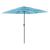 Umbrelă soare de grădină stâlp din oțel, albastru 248x248x248cm GartenMobel Dekor
