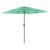 Umbrelă soare de grădină cu stâlp din oțel verde 248x248x248 cm GartenMobel Dekor