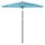 Umbrelă soare de grădină stâlp din oțel, albastru 223x223x213cm GartenMobel Dekor
