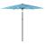 Umbrelă soare de grădină stâlp din oțel, albastru 223x223x213cm GartenMobel Dekor