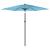 Umbrelă soare de grădină stâlp din oțel, albastru 223x223x213cm GartenMobel Dekor