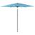 Umbrelă soare de grădină stâlp din oțel, albastru 223x223x213cm GartenMobel Dekor