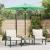 Umbrelă soare de grădină stâlp din lemn verde 223x223x213 cm GartenMobel Dekor