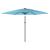 Umbrelă soare de grădină stâlp din oțel, albastru 288x288x225cm GartenMobel Dekor
