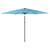 Umbrelă soare de grădină stâlp din oțel, albastru 288x288x225cm GartenMobel Dekor
