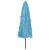 Umbrelă soare de grădină stâlp din oțel, albastru 324x324x247cm GartenMobel Dekor