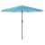 Umbrelă soare de grădină stâlp din oțel, albastru 324x324x247cm GartenMobel Dekor