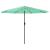 Umbrelă soare de grădină cu stâlp din oțel verde 324x324x247 cm GartenMobel Dekor