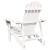 Scaun Adirondack, alb, 69x85x90,5 cm, lemn masiv de brad GartenMobel Dekor