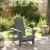 Scaun Adirondack, gri, 69x85x90,5 cm, lemn masiv de brad GartenMobel Dekor