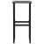 Scaune bar, 2 buc. negru 38x38x80 cm oțel vopsit electrostatic GartenMobel Dekor