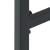 Scaune bar, 2 buc. negru 38x38x80 cm oțel vopsit electrostatic GartenMobel Dekor