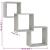 Rafturi de perete, cub, gri beton, 68x15x68 cm, lemn prelucrat GartenMobel Dekor