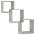 Rafturi de perete, cub, gri beton, 68x15x68 cm, lemn prelucrat GartenMobel Dekor