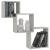 Rafturi de perete, cub, gri beton, 68x15x68 cm, lemn prelucrat GartenMobel Dekor