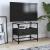 Dulap TV blat sticlă, negru, 60x35x51 cm lemn prelucrat GartenMobel Dekor