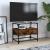 Dulap TV blat sticlă stejar fumuriu 60x35x51 cm lemn prelucrat GartenMobel Dekor