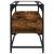 Dulap TV blat sticlă stejar fumuriu 80x35x51 cm lemn prelucrat GartenMobel Dekor