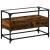 Dulap TV blat sticlă stejar fumuriu 80x35x51 cm lemn prelucrat GartenMobel Dekor