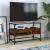 Dulap TV blat sticlă stejar fumuriu 80x35x51 cm lemn prelucrat GartenMobel Dekor