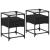 Noptiere, 2 buc., negru, 40x40x55 cm, lemn prelucrat GartenMobel Dekor