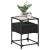 Noptiere, 2 buc., negru, 40x40x55 cm, lemn prelucrat GartenMobel Dekor