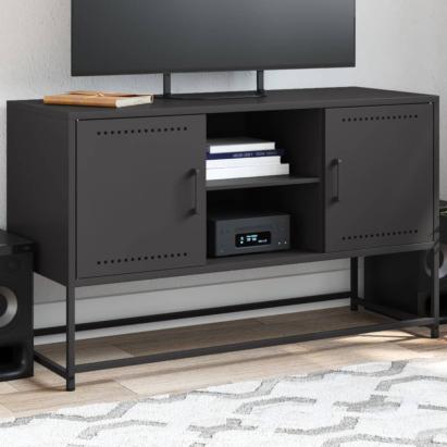Dulap TV, negru, 68,5x39x60,5 cm, oțel GartenMobel Dekor