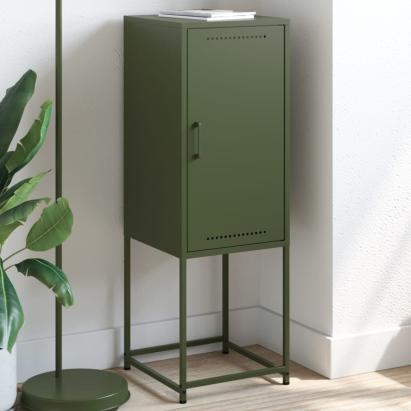 Dulap înalt verde măslină 36x39x107 cm oțel GartenMobel Dekor