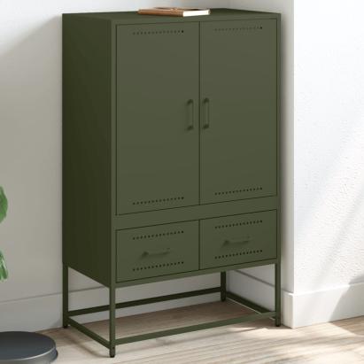 Dulap înalt, verde măsliniu, 68x39x111,5 cm, oțel laminat rece GartenMobel Dekor