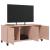 Dulap TV, roz, 100,5x39x43,5 cm, oțel laminat la rece GartenMobel Dekor