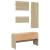 Set mobilier pentru hol, 4 piese, stejar sonoma, lemn prelucrat GartenMobel Dekor