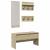 Set mobilier pentru hol, 4 piese, stejar sonoma, lemn prelucrat GartenMobel Dekor