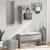 Set de mobilier pentru hol, 4 piese, gri beton, lemn prelucrat GartenMobel Dekor