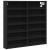 Dulap cu vitrină, negru, 60x8,5x58 cm, lemn prelucrat GartenMobel Dekor