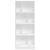 Bibliotecă, alb, 57x28,5x141 cm, lemn prelucrat GartenMobel Dekor