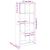 Bibliotecă, gri beton, 57x28,5x141 cm, lemn prelucrat GartenMobel Dekor