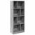 Bibliotecă, gri sonoma, 57x28,5x141 cm, lemn prelucrat GartenMobel Dekor